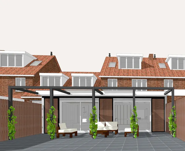 Batenborch, Nijmegen: Uitbreiding van de woning en herindeling van de begane grond en de eerste verdieping