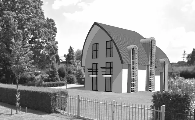 Dijkwoning met kapsalon, Rossum: Transformatie van een dijkwoning en ontwerp van een nieuwe kapsalon aan huis