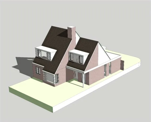 Groene Hil, Breda: Uitbreiding van de woning met een dakopbouw