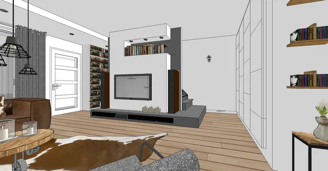 Klaroenring, Etten-Leur: Herindeling en interieurontwerp van de begane grond, met maatwerk