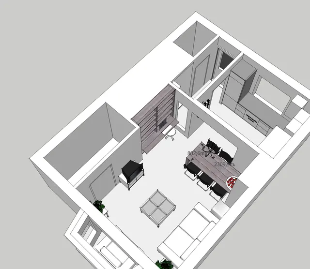 Minihuis, Breda: Herindeling van de woonkamer
