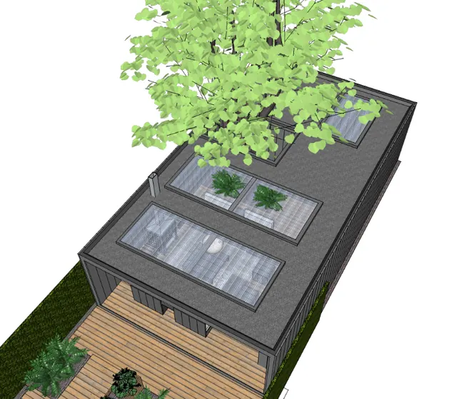 Tuinkamer, Breda: Definitief ontwerp voor een tuinkamer